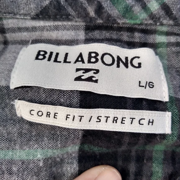 Men's Billabong Coastline Flannel Button Up Shirt, Size Large, - Picture 8 of 13